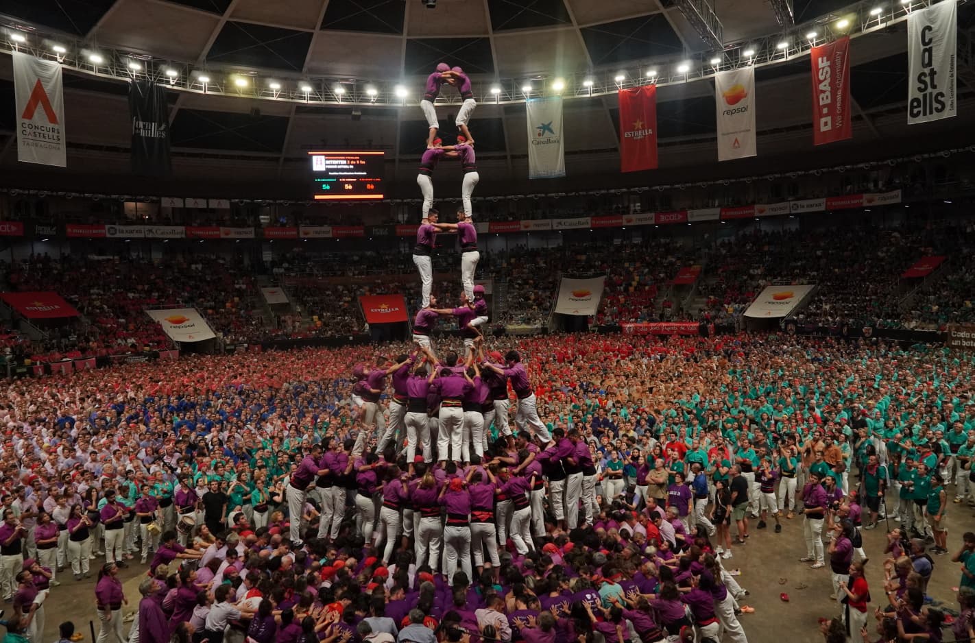 Els Moixiganguers d’Igualada al Concurs de Castells de Tarragona